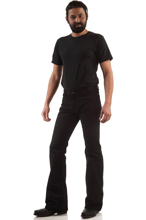 Bootcut Jeans schwarz Hüftschlaghose