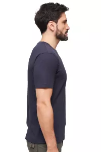 Herren Basic T-Shirt navy blau