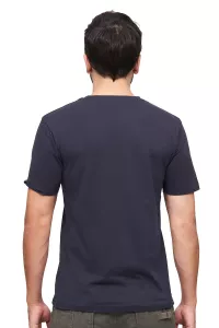 Herren Basic T-Shirt navy blau